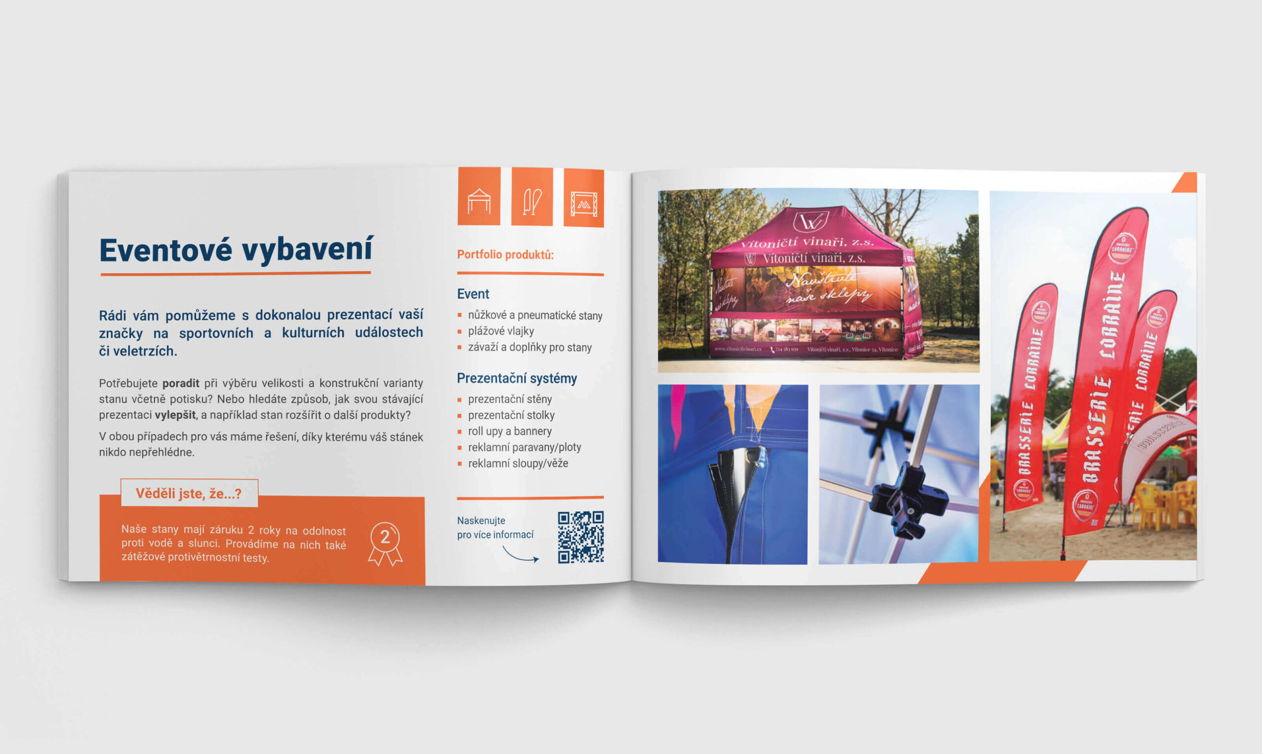 montis-promo-eventova-brozura-grafika Návrh eventové brožury MONTIS Promo – prezentace reklamních stanů, vlajek a prezentačních systémů pro B2B partnery.