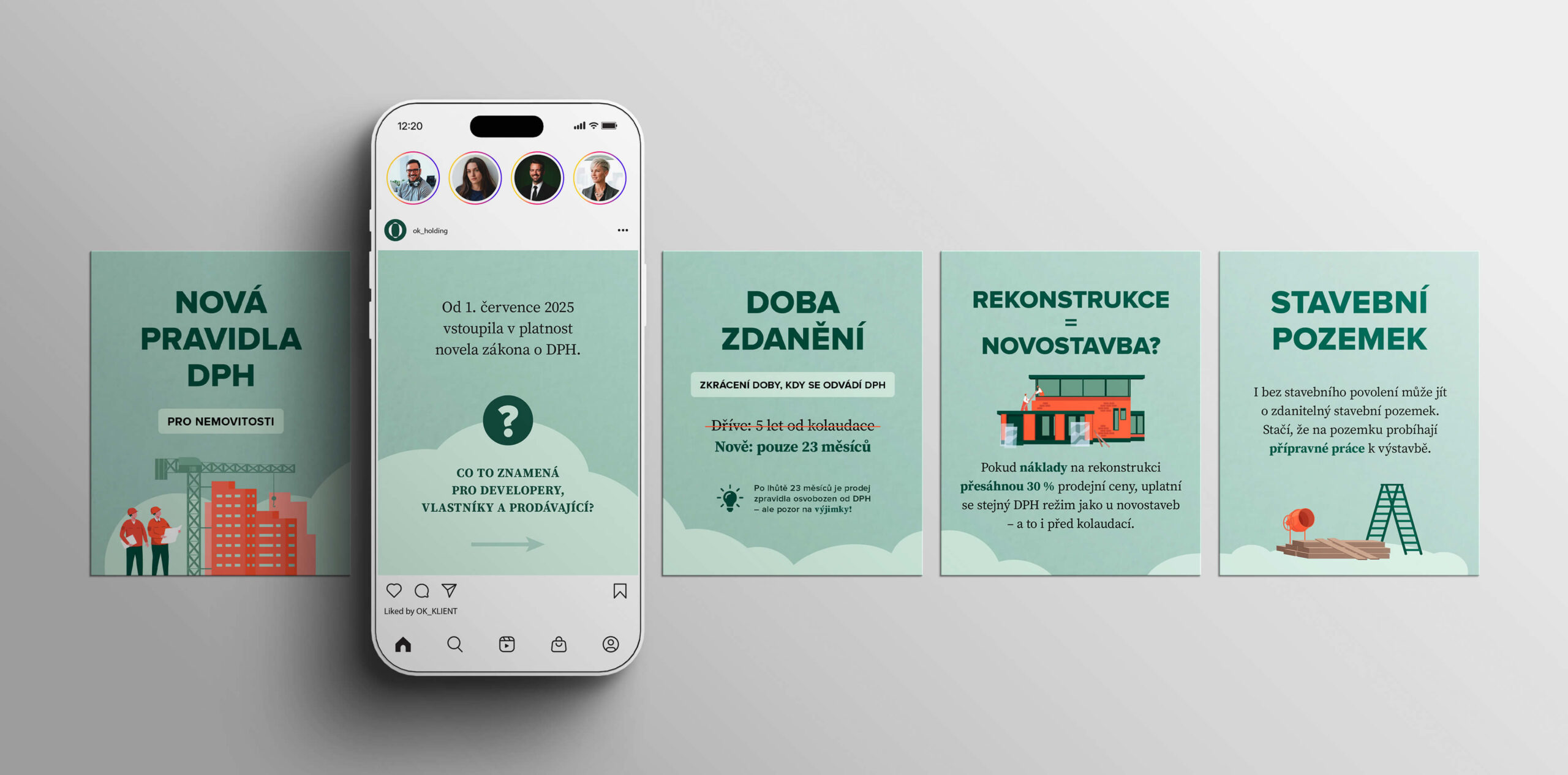 ok-holding-instagram-carousel-grafika Grafika na sociální sítě OK HOLDING – carousel příspěvek na Instagram s cílem podpořit budování brandu finanční skupiny.
