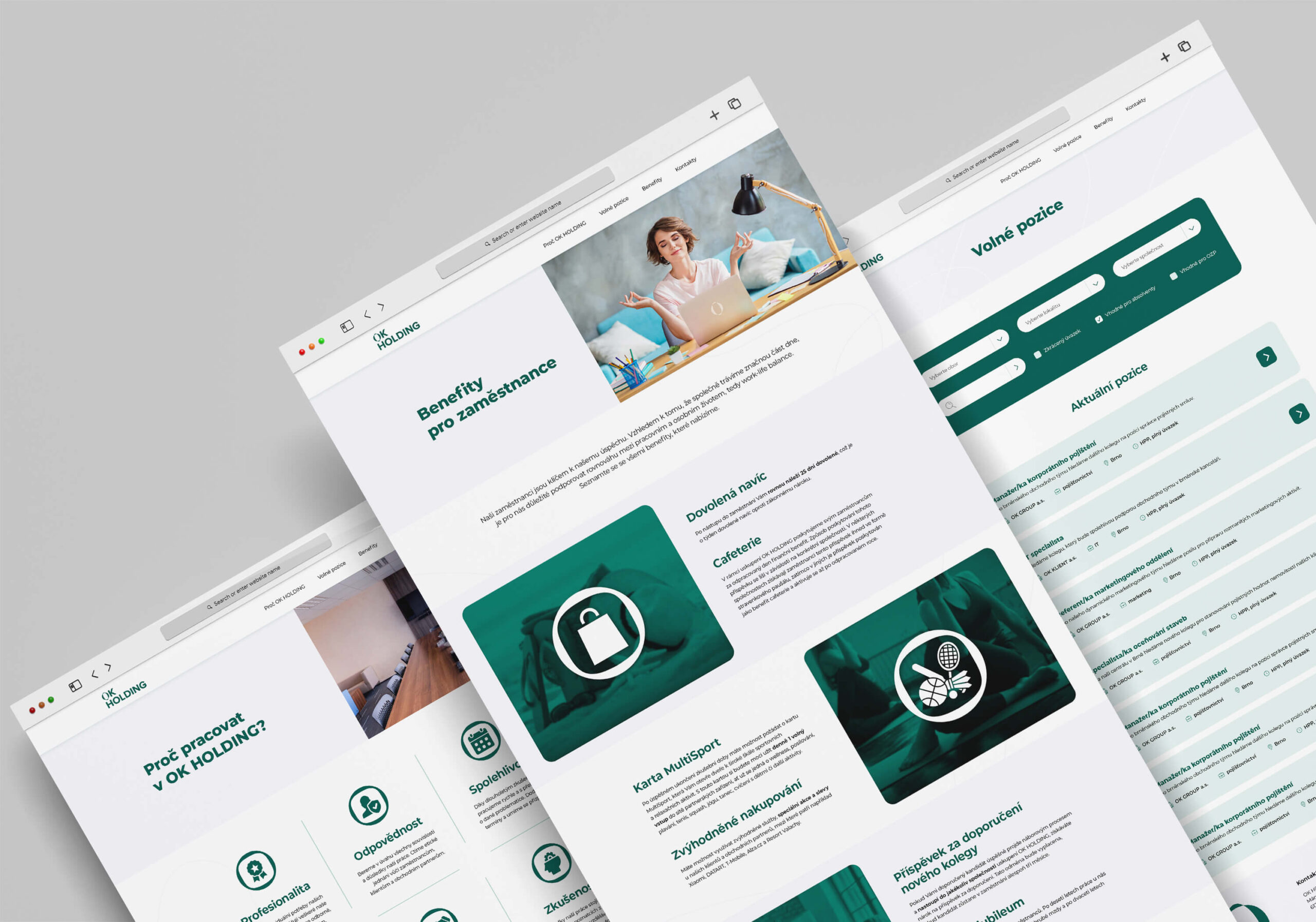 ok-holding-kariera-portal-design Grafický návrh kariérního portálu OK HOLDING – moderní web design pro nábor nových zaměstnanců v rámci finanční skupiny.