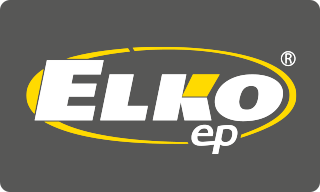 Logo ELKO EP – výrobce elektronických přístrojů, relé a chytrých domácích systémů.