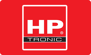Logo HP TRONIC – prodej spotřební elektroniky a domácích spotřebičů.